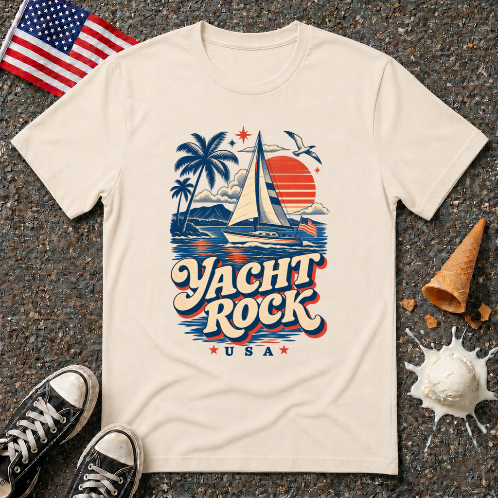 "Yacht Rock USA" Retro Tee