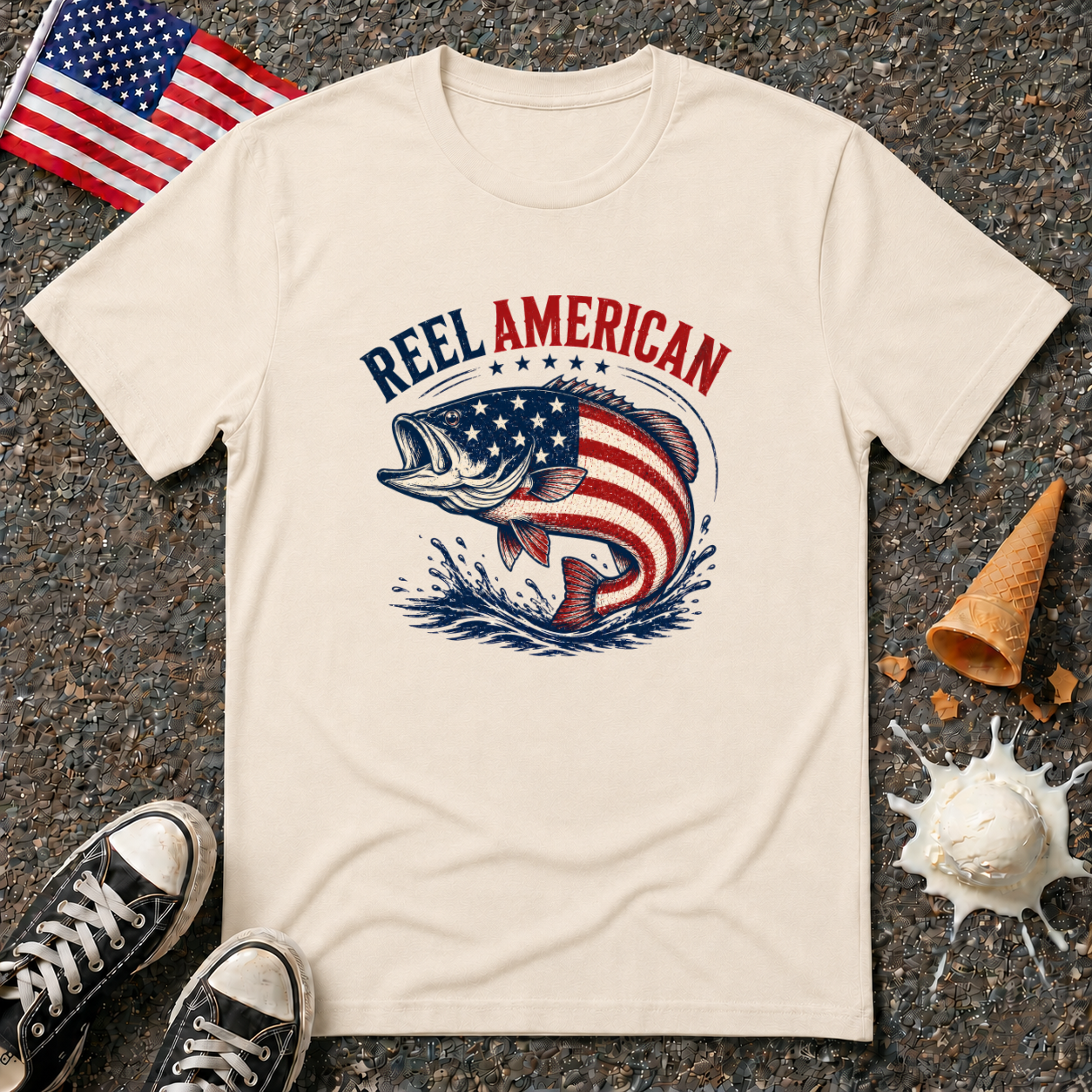 "Reel American" Tee