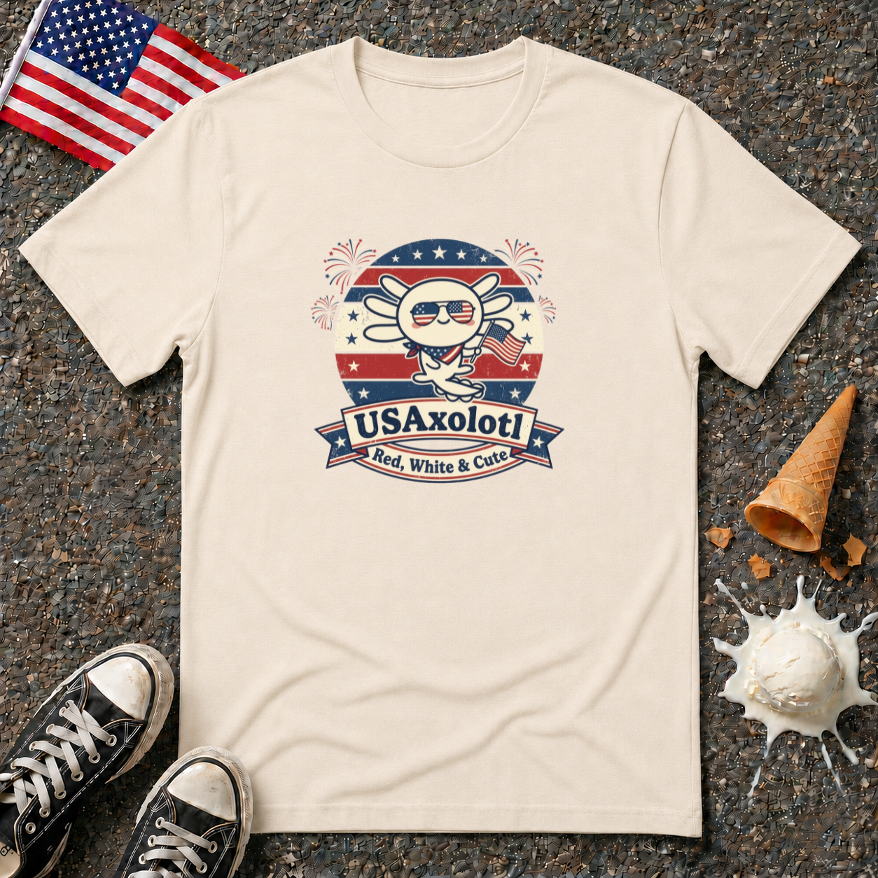 "USAxolotl Patriotic" Tee