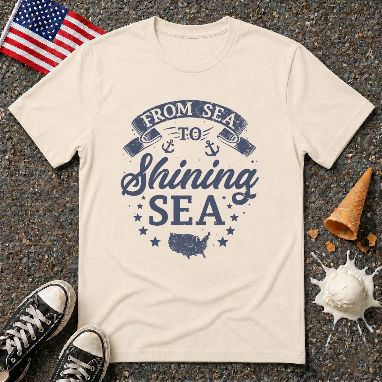 "From Sea to Shining Sea" Vintage Tee