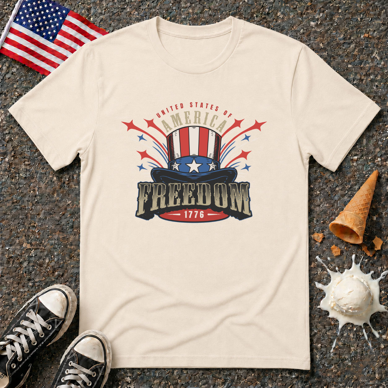 Freedom Top Hat Tee