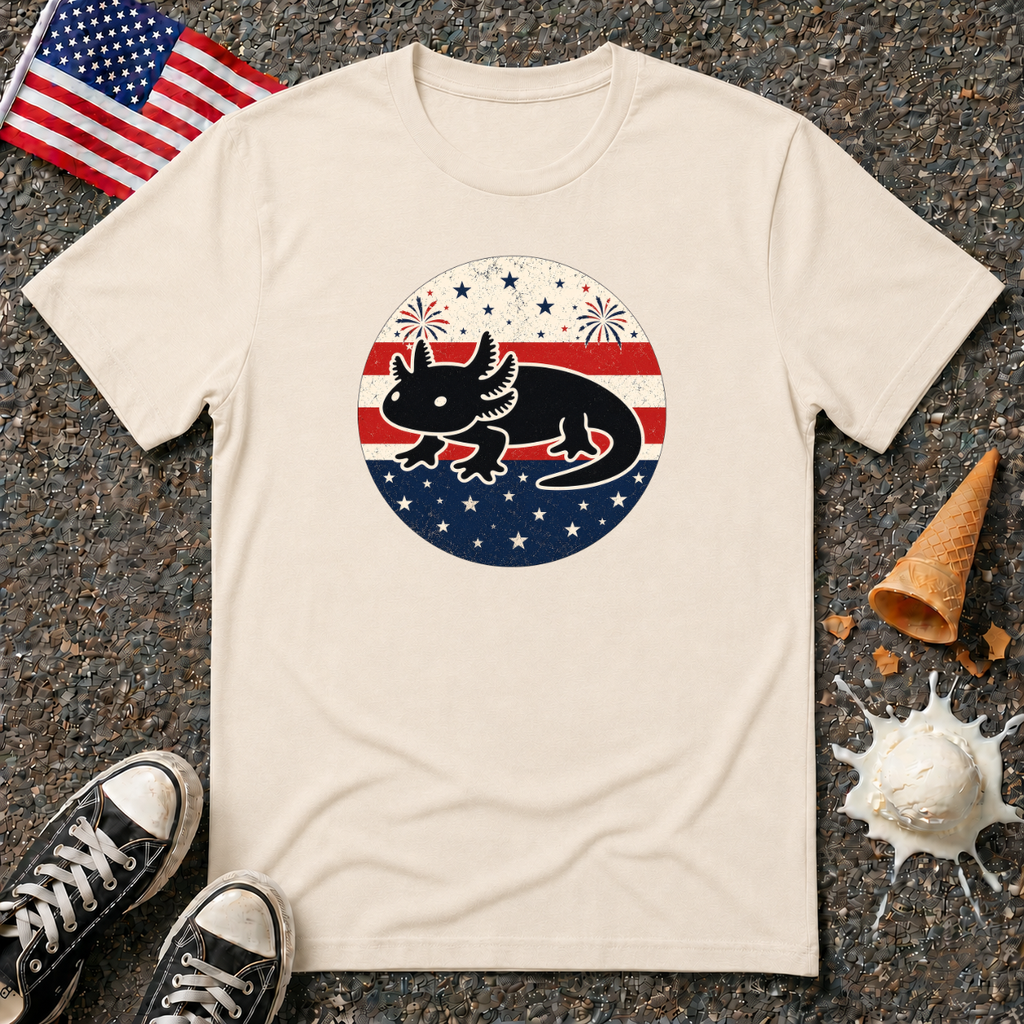 Patriotic Axolotl Tee