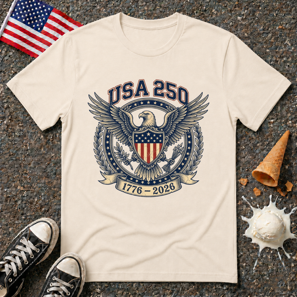 USA 250 Eagle Emblem Tee
