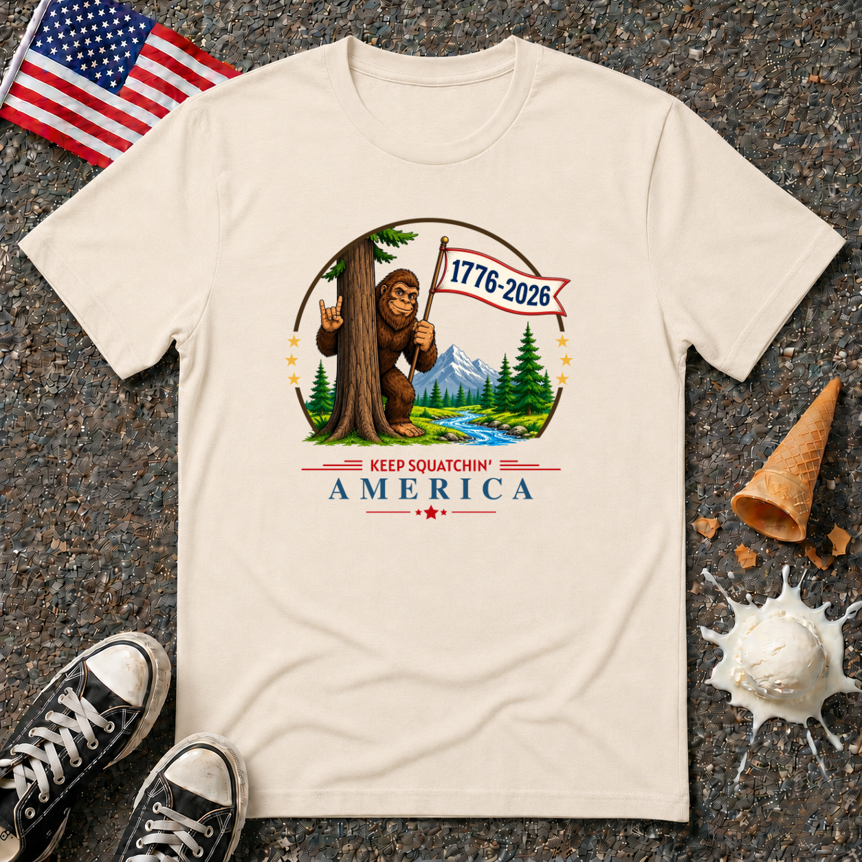 "Keep Squatchin' America" Tee