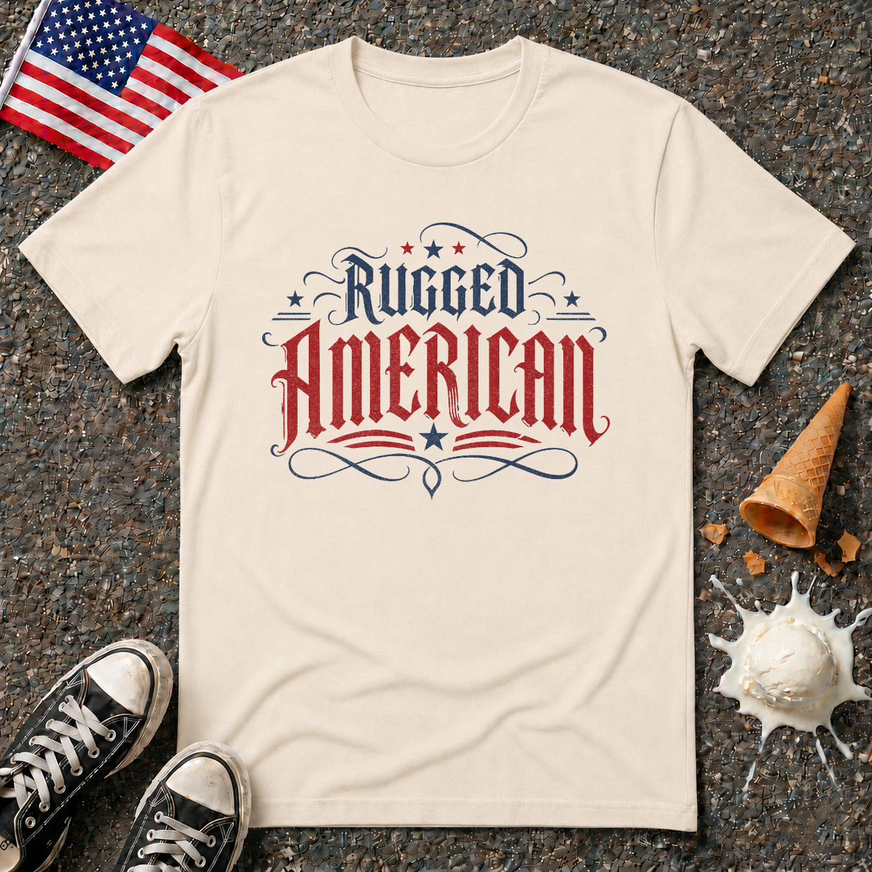 "Rugged American" Vintage Tee