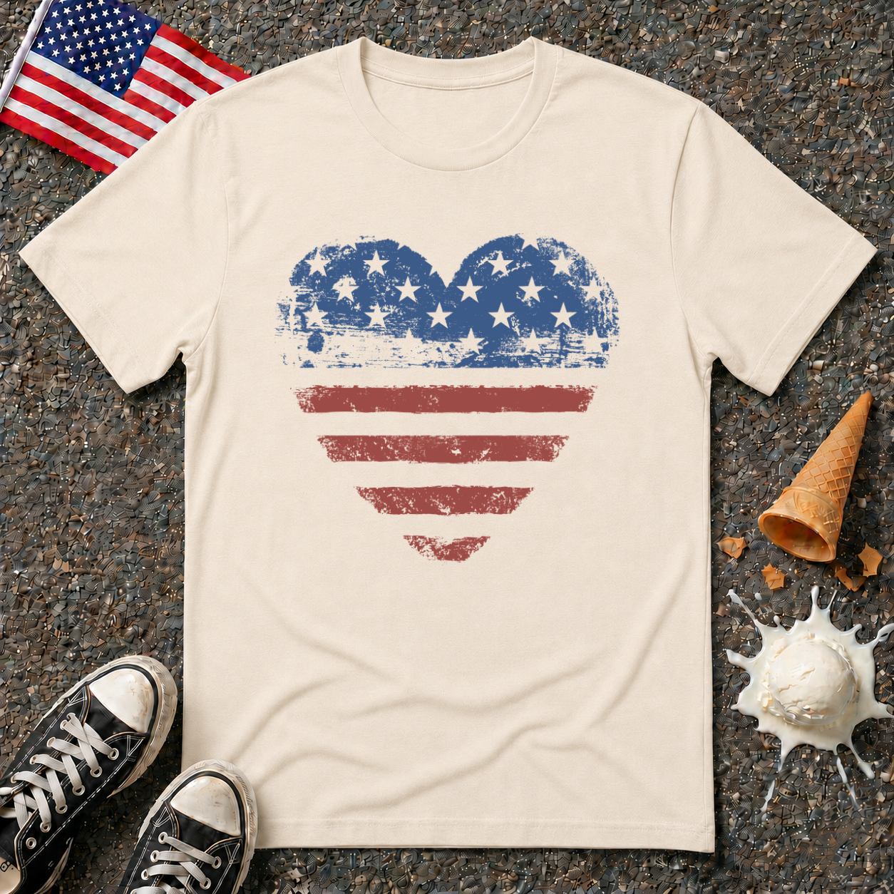 Eroded Heart Tee