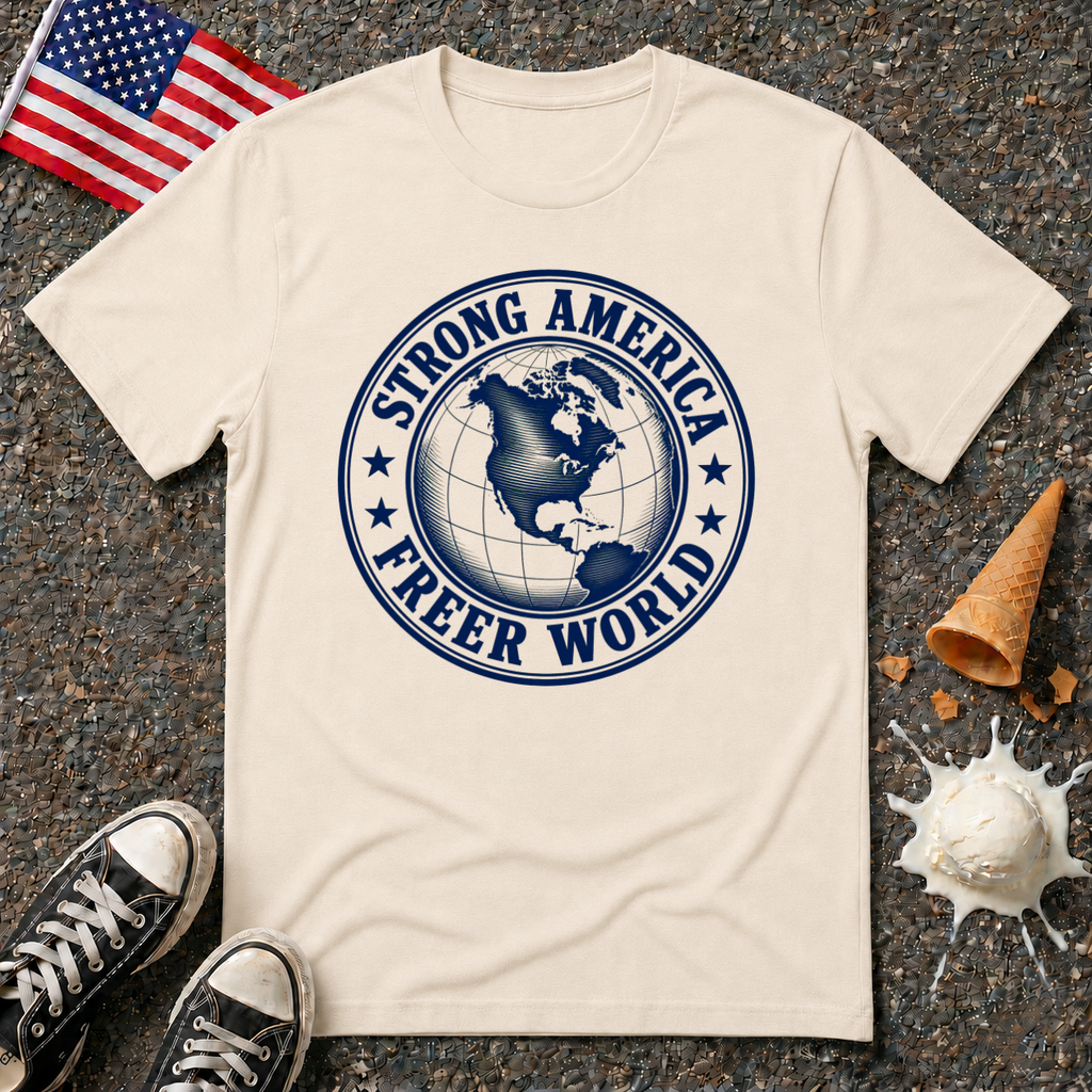 "Strong America, Freer World" Tee