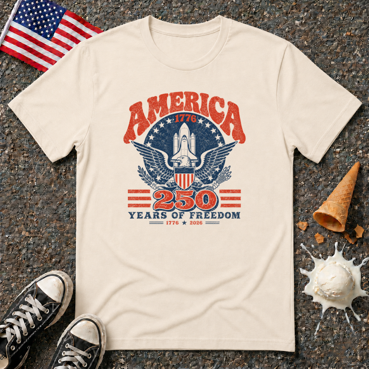 "America 250" Vintage Tee