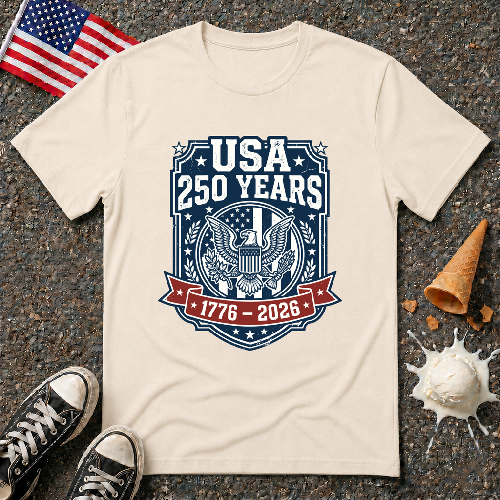 USA 250 Badge Tee