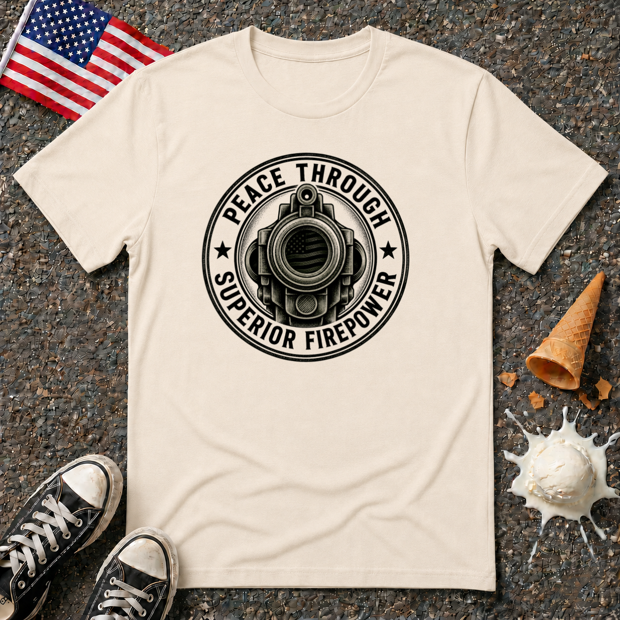 "Peace Through Superior Firepower" Tee