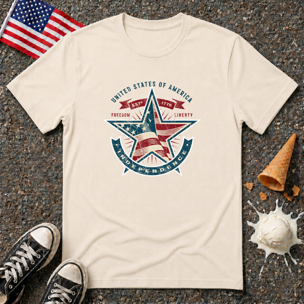 USA Star Vintage Tee