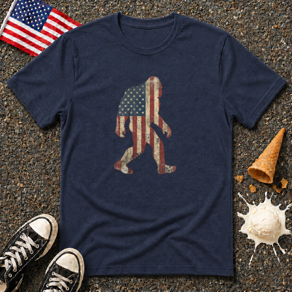 American Flag Bigfoot Tee