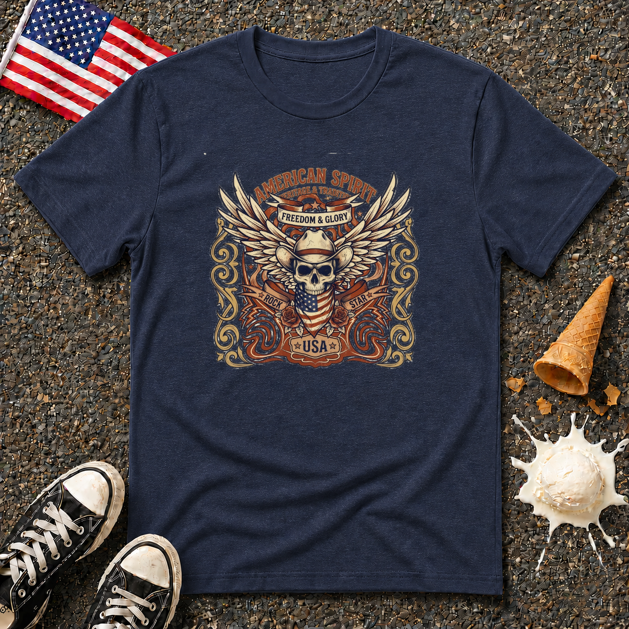 "American Spirit " Vintage Tee