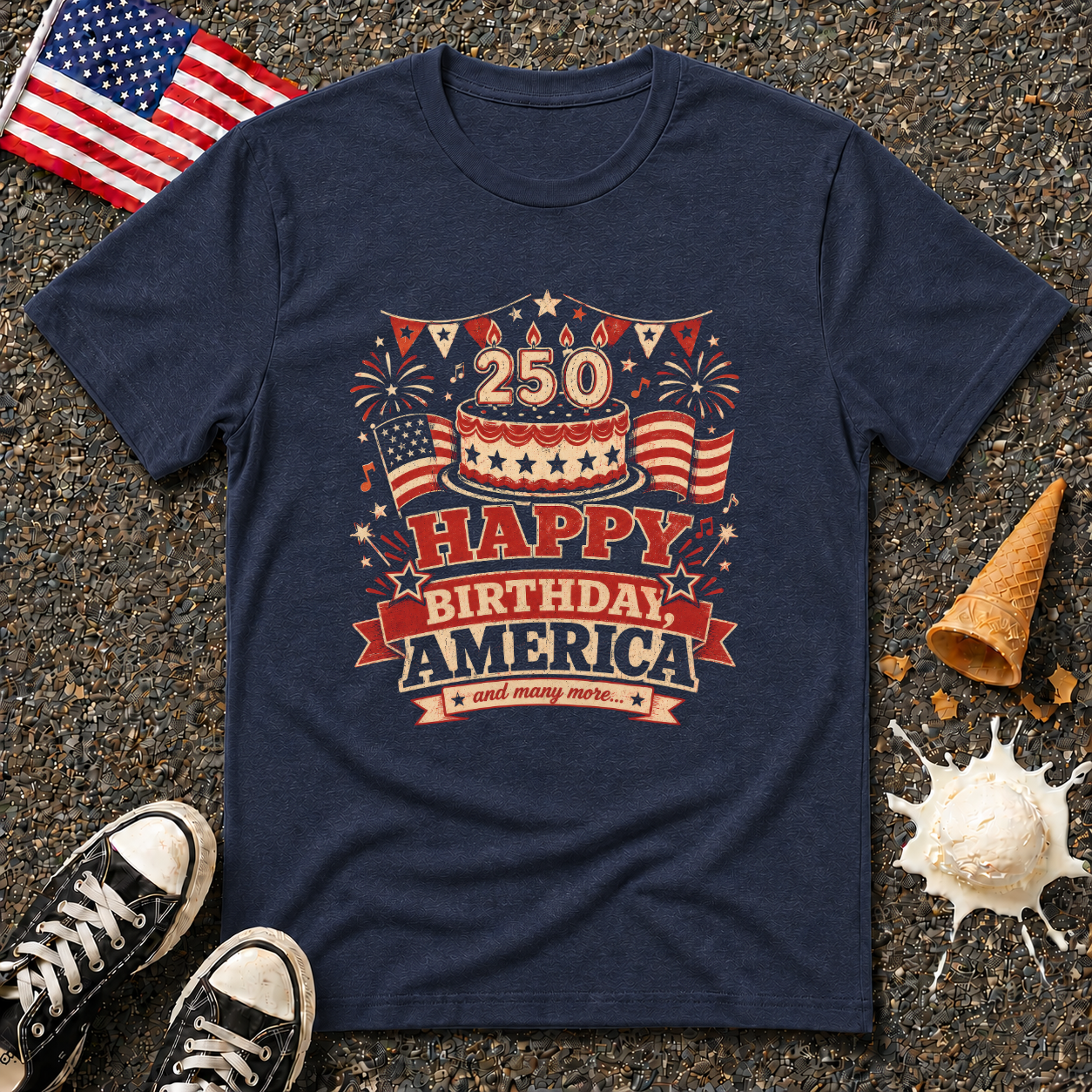 "Happy Birthday America" Vintage Tee