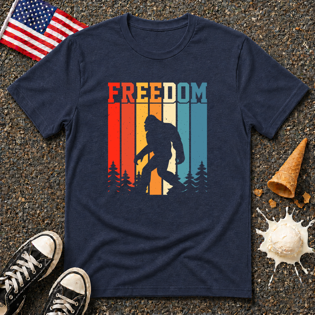 "Freedom" Bigfoot Retro Tee
