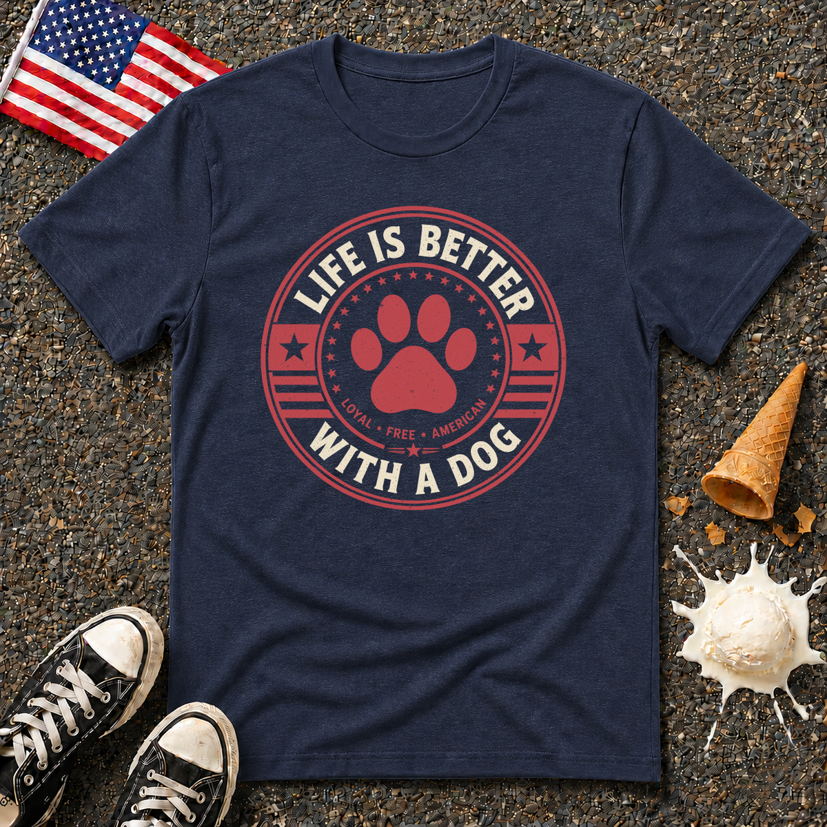 "Life Is Better With A Dog" Tee
