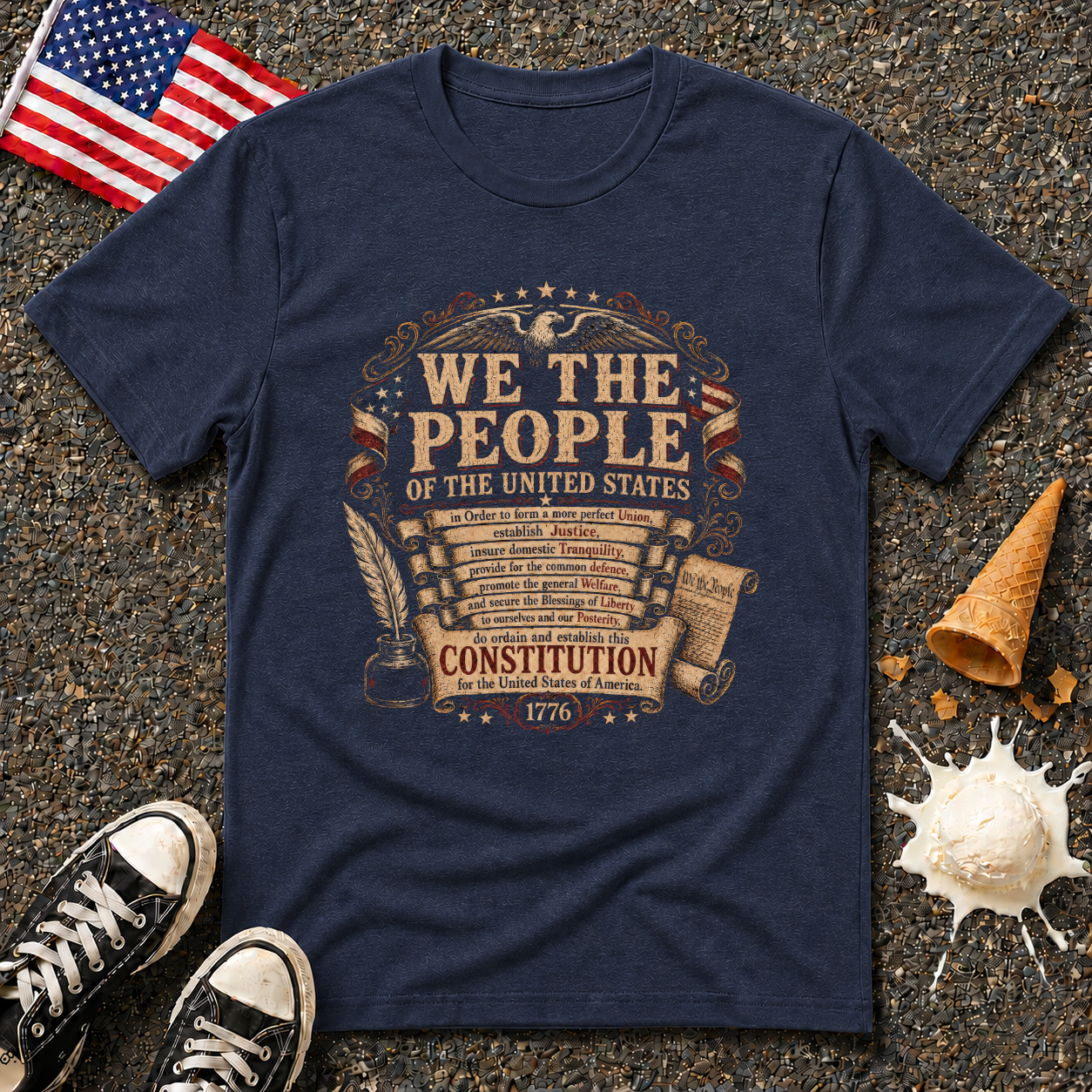 Preamble "We The People" Vintage Tee