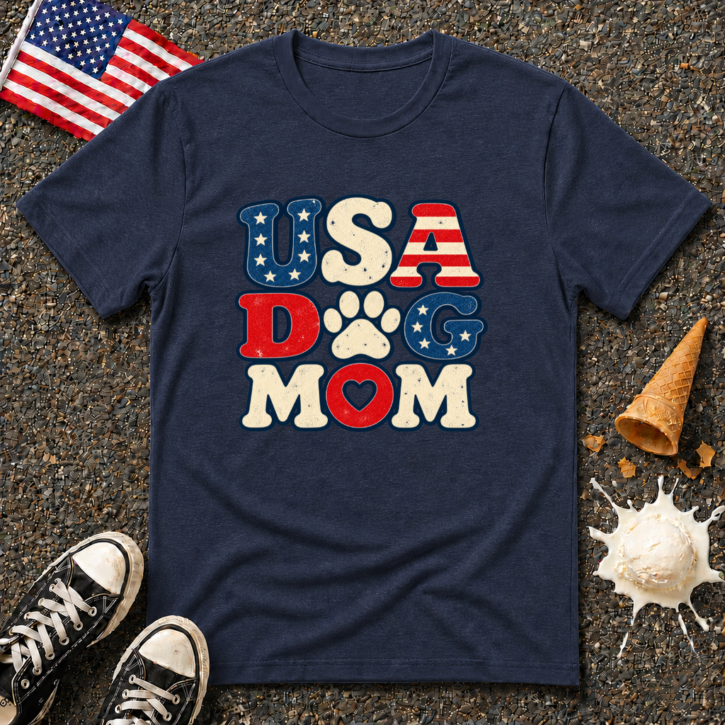 "USA DOG MOM" Tee