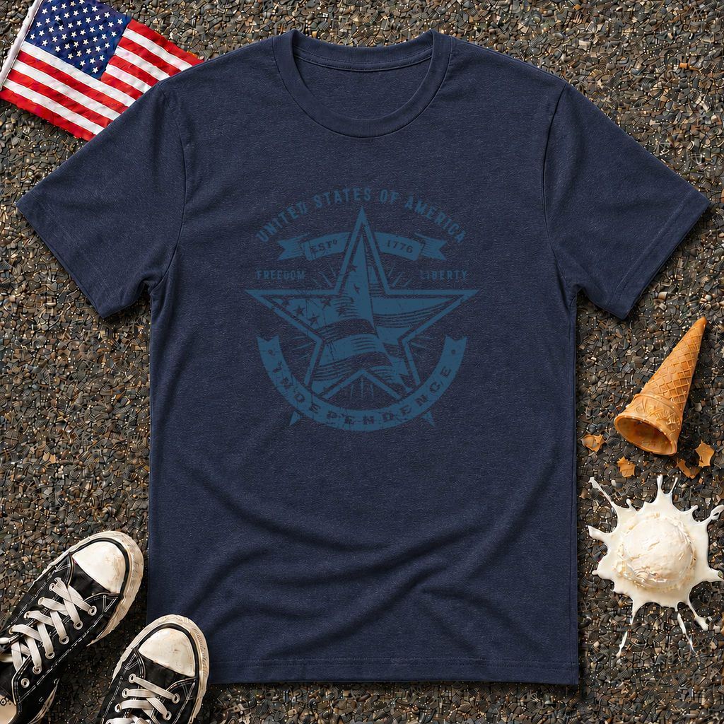 USA Star 1-color Vintage Tee