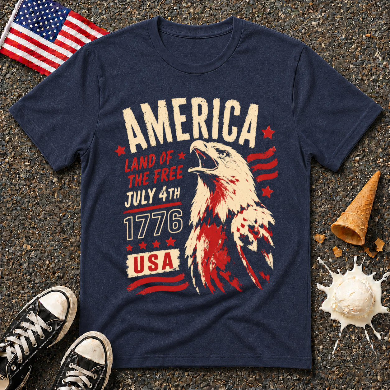 "America" Punk Eagle Tee