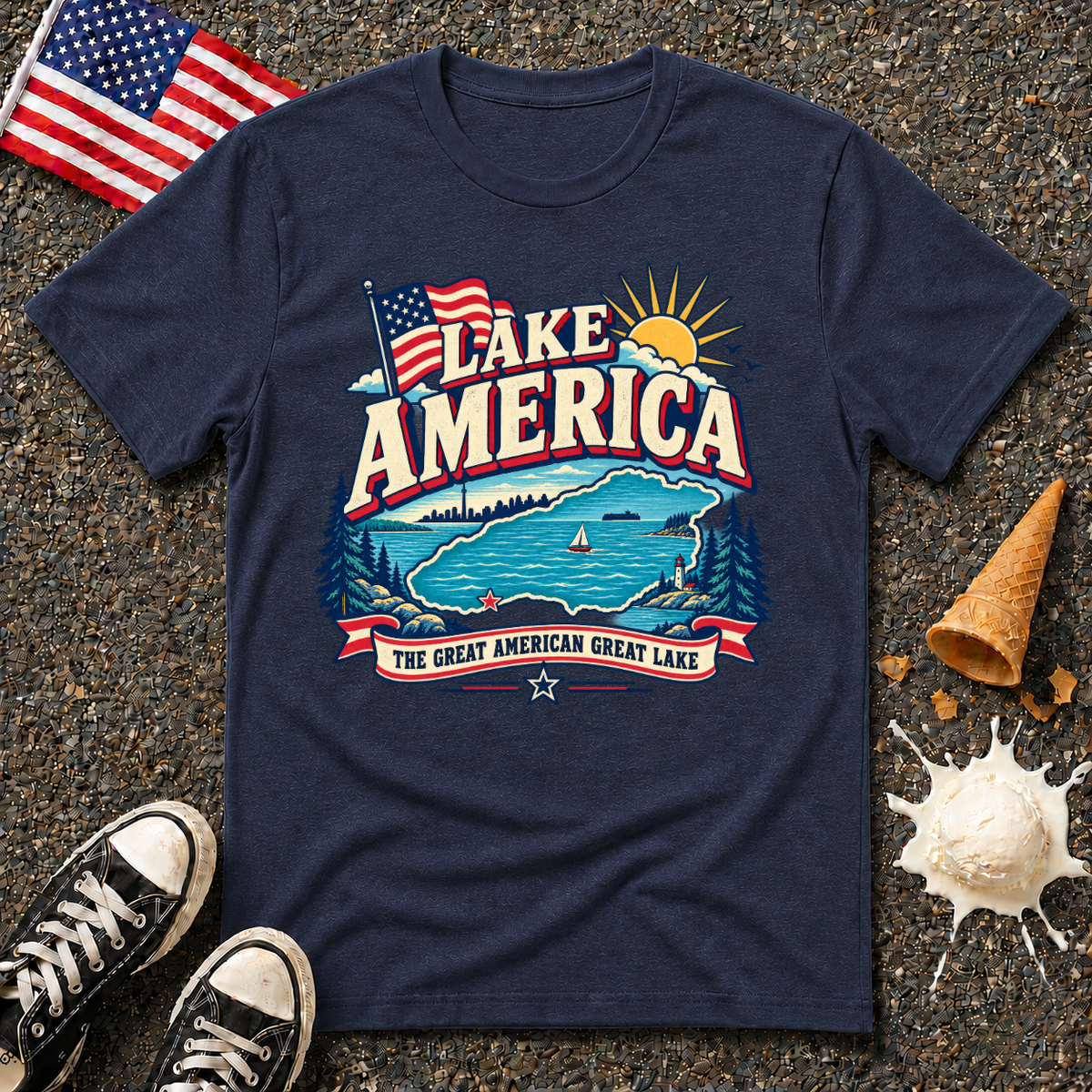 "Lake America" Vintage Tee