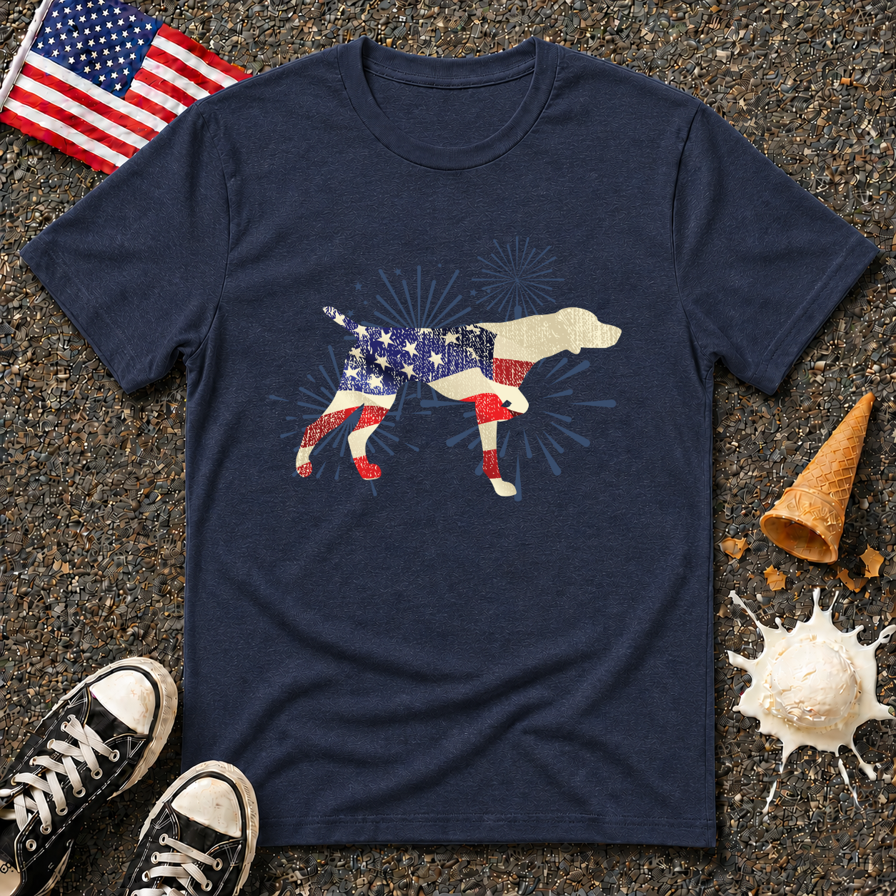 Patriotic Pointer Tee