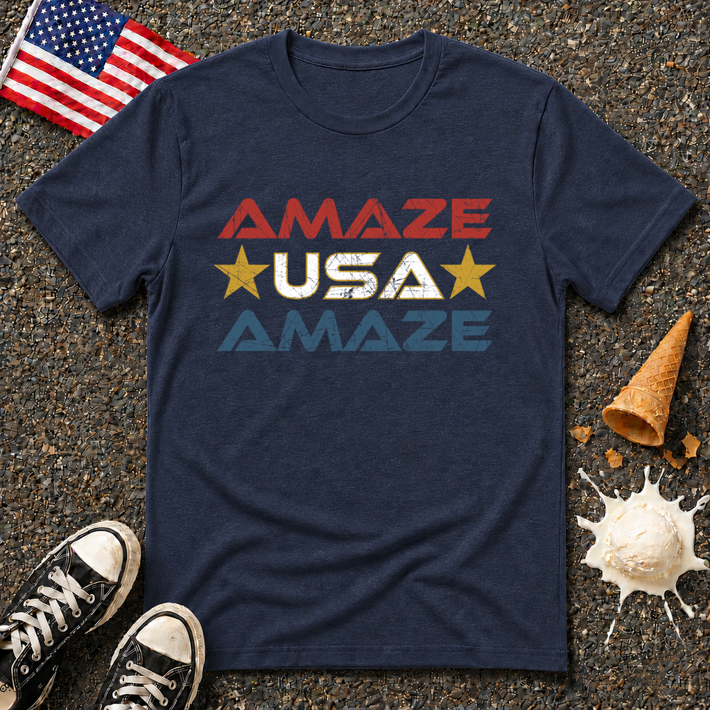 "Amaze, USA, Amaze" Retro Tee