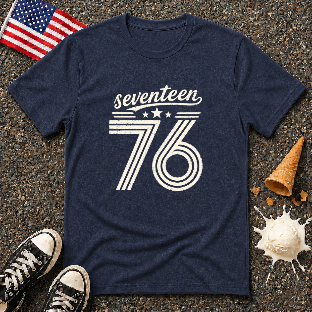 "Seventeen 76" Retro Tee