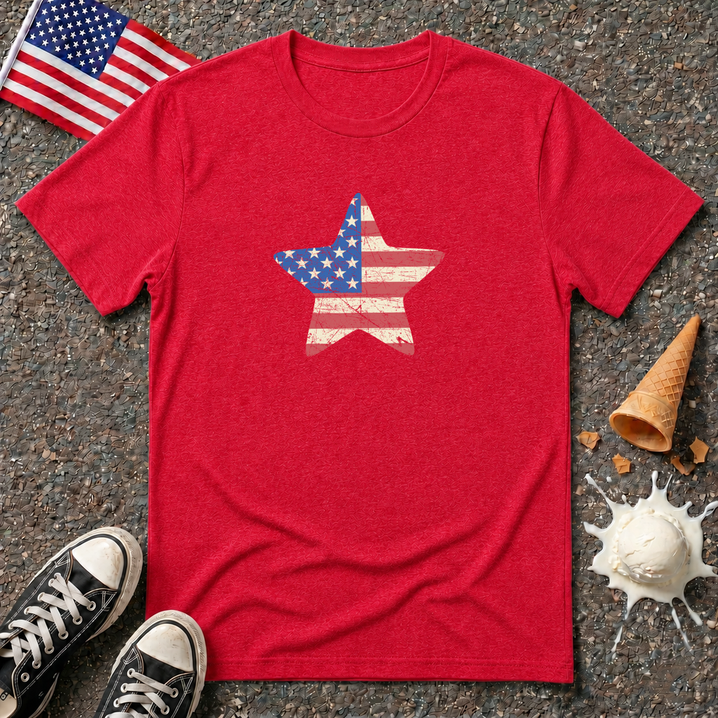 Flag Star Vintage Tee