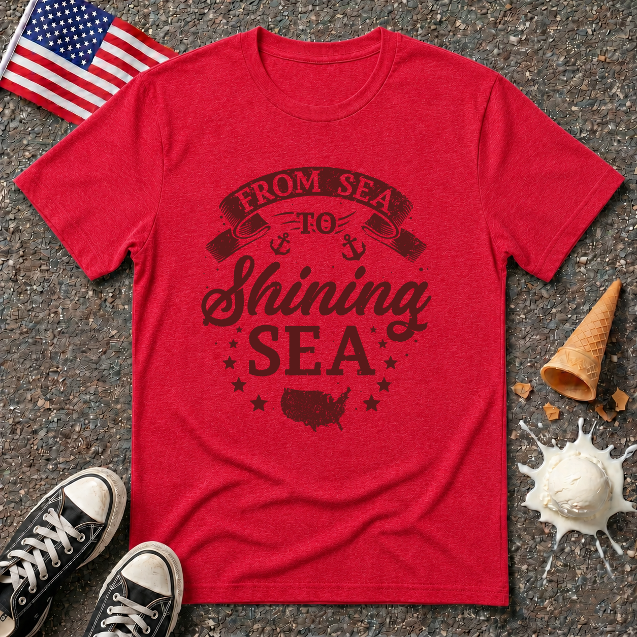 "From Sea to Shining Sea" Vintage Tee