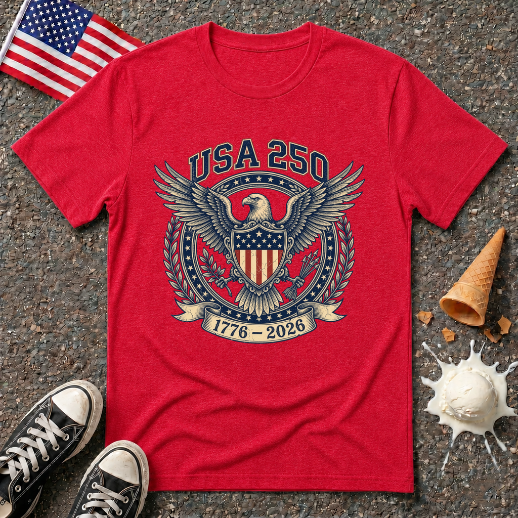 USA 250 Eagle Emblem Tee