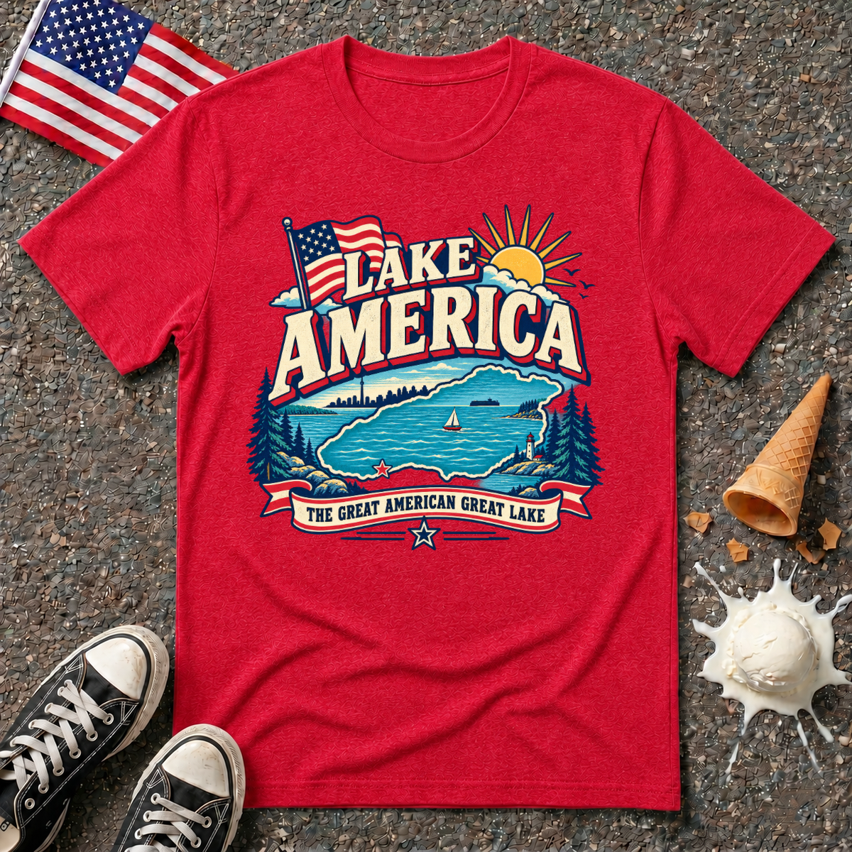 "Lake America" Vintage Tee