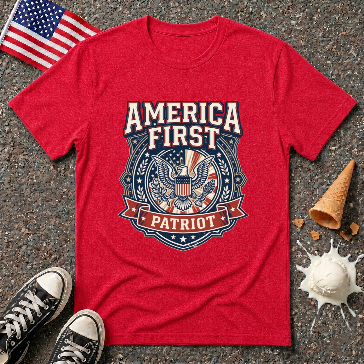 "America First Patriot" Tee