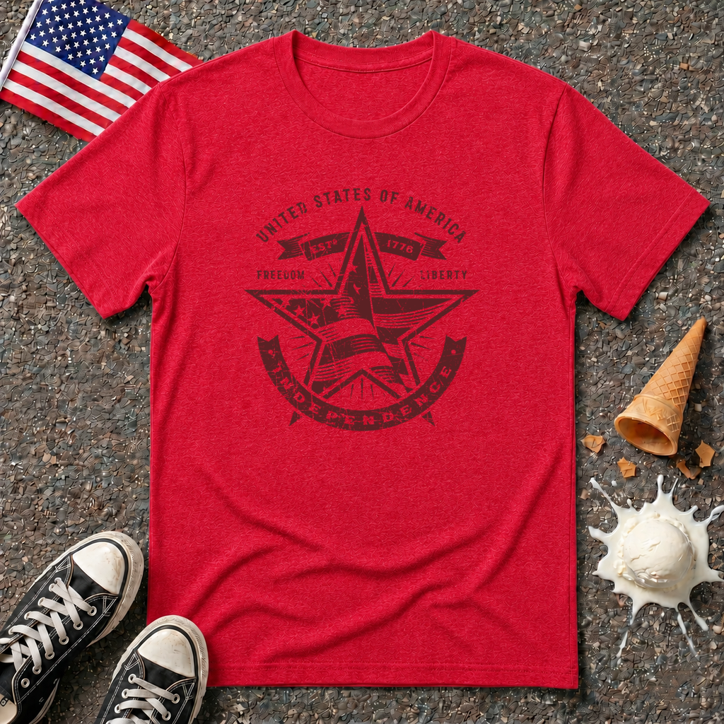 USA Star 1-color Vintage Tee