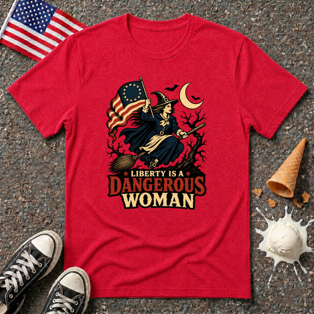 "Liberty is a dangerous woman" Halloween Tee