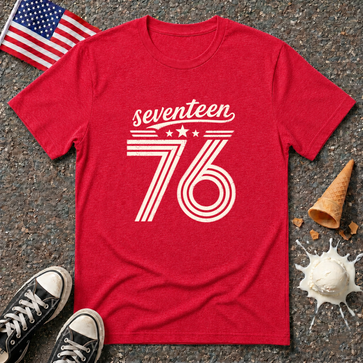 "Seventeen 76" Retro Tee