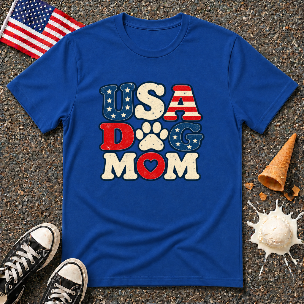 "USA DOG MOM" Tee
