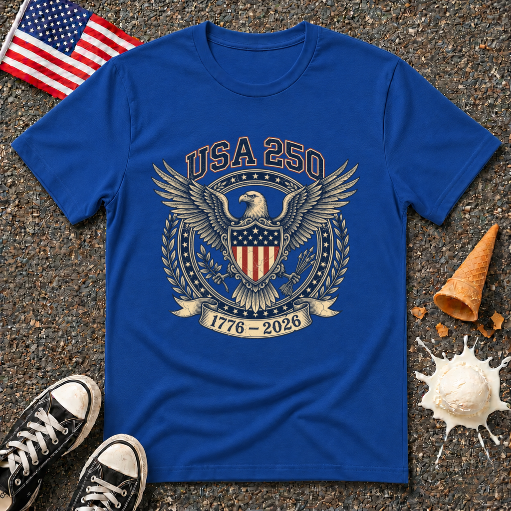 USA 250 Eagle Emblem Tee