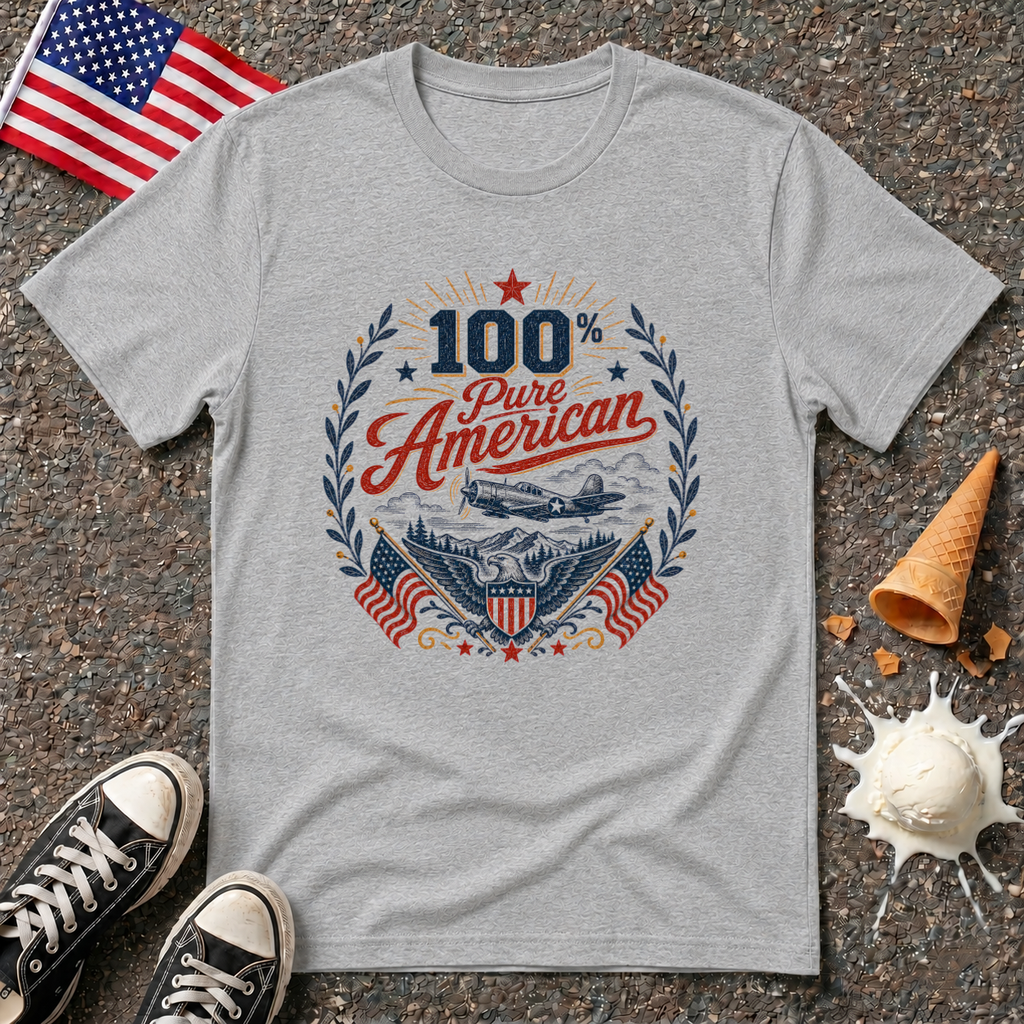 "100% Pure American" Tee