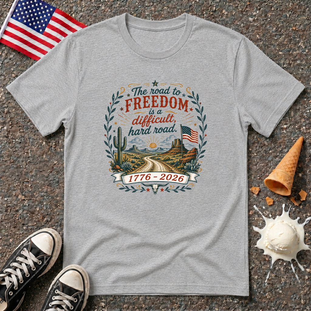"Road to Freedom" Vintage Folk Tee