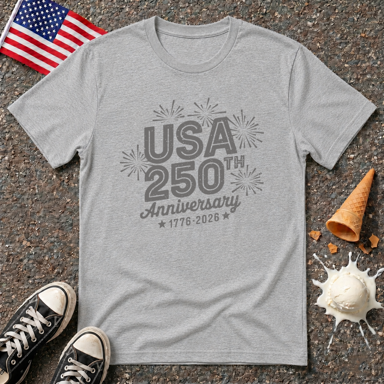 Patriotic Fireworks Tee