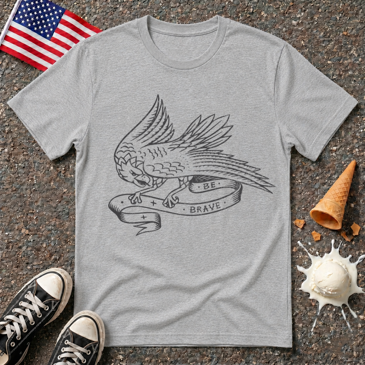 "Be Brave" Graphic Tee