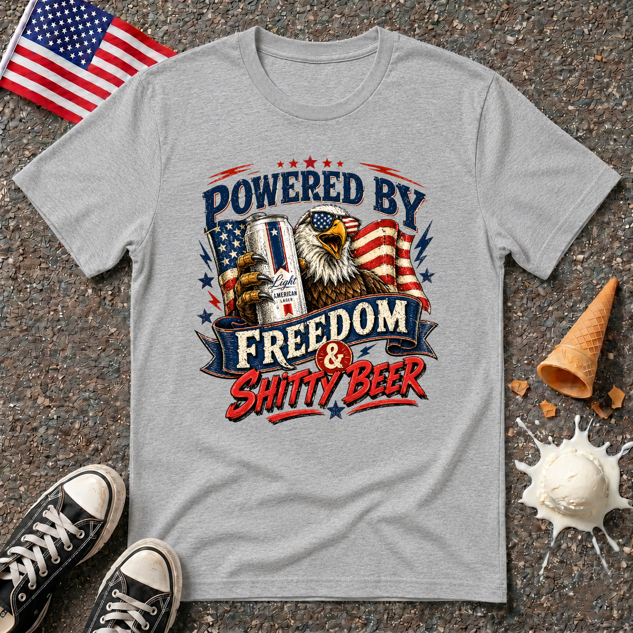 "Powered By Freedom" Tee