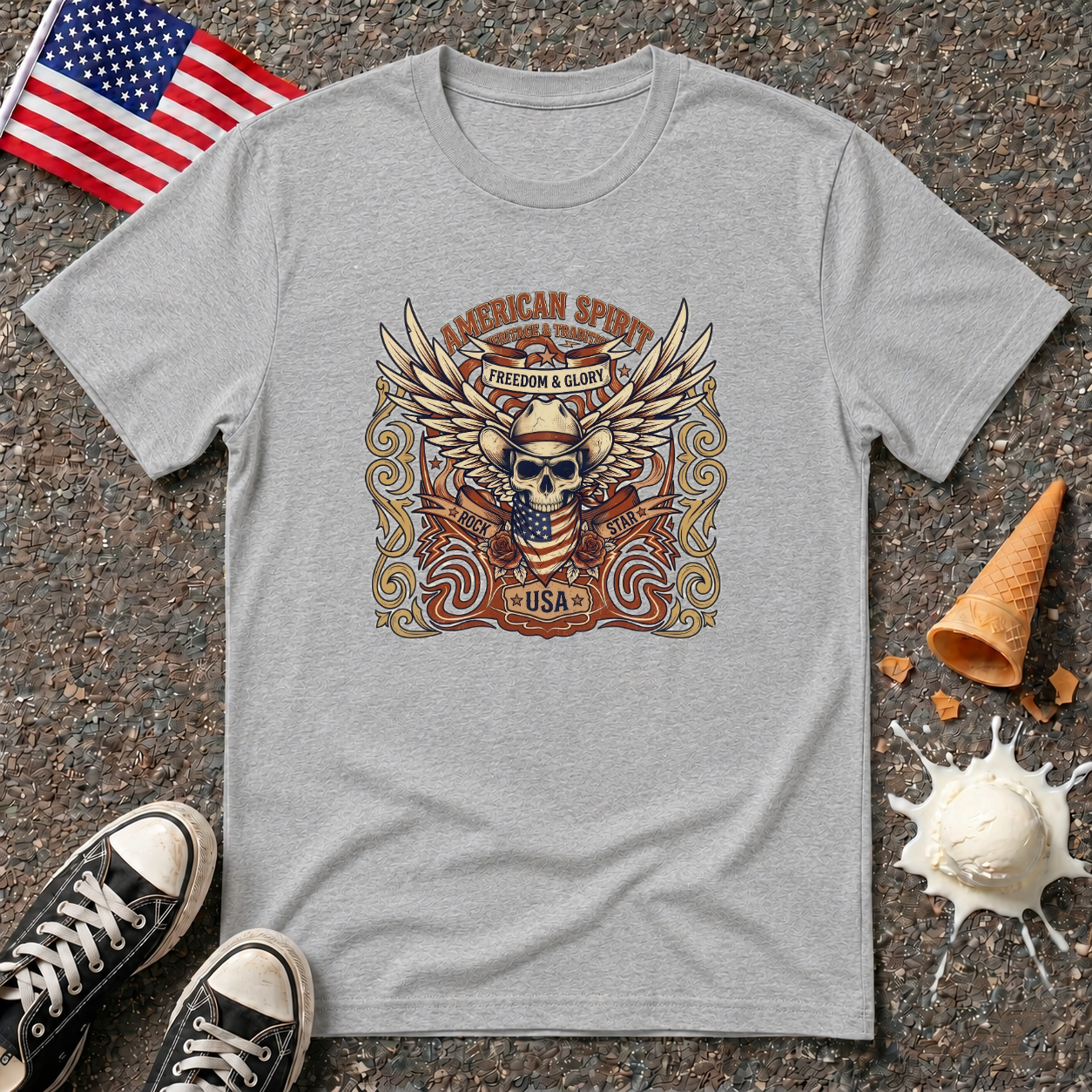 "American Spirit " Vintage Tee
