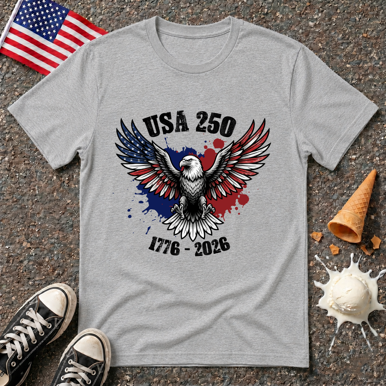 USA 250 Eagle Tee