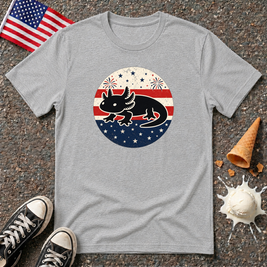 Patriotic Axolotl Tee