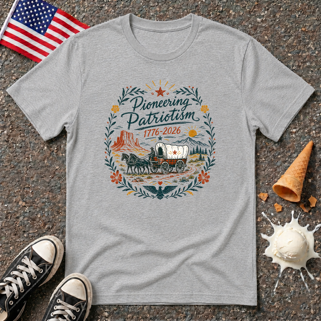 "Pioneering Patriotism" Vintage Folk Tee