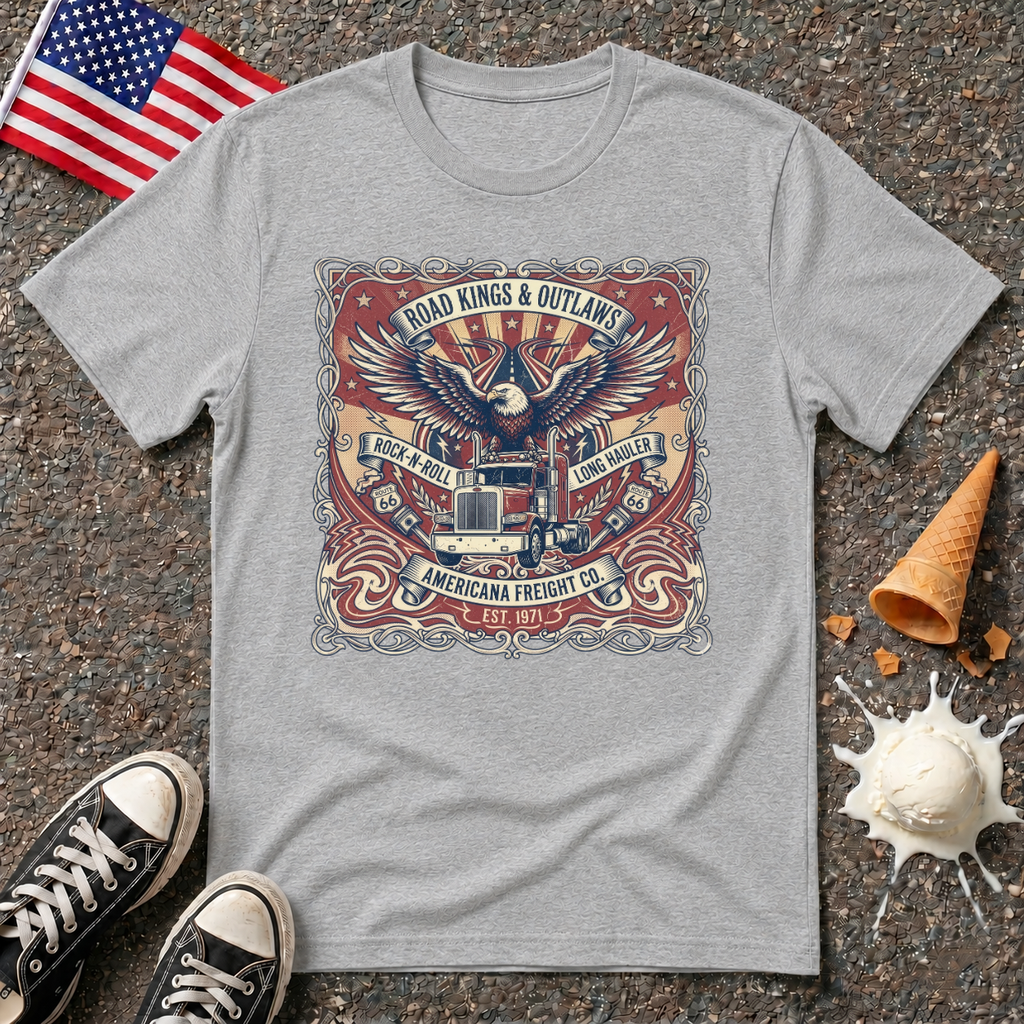 "Road Kings & Outlaws" Trucker Tee