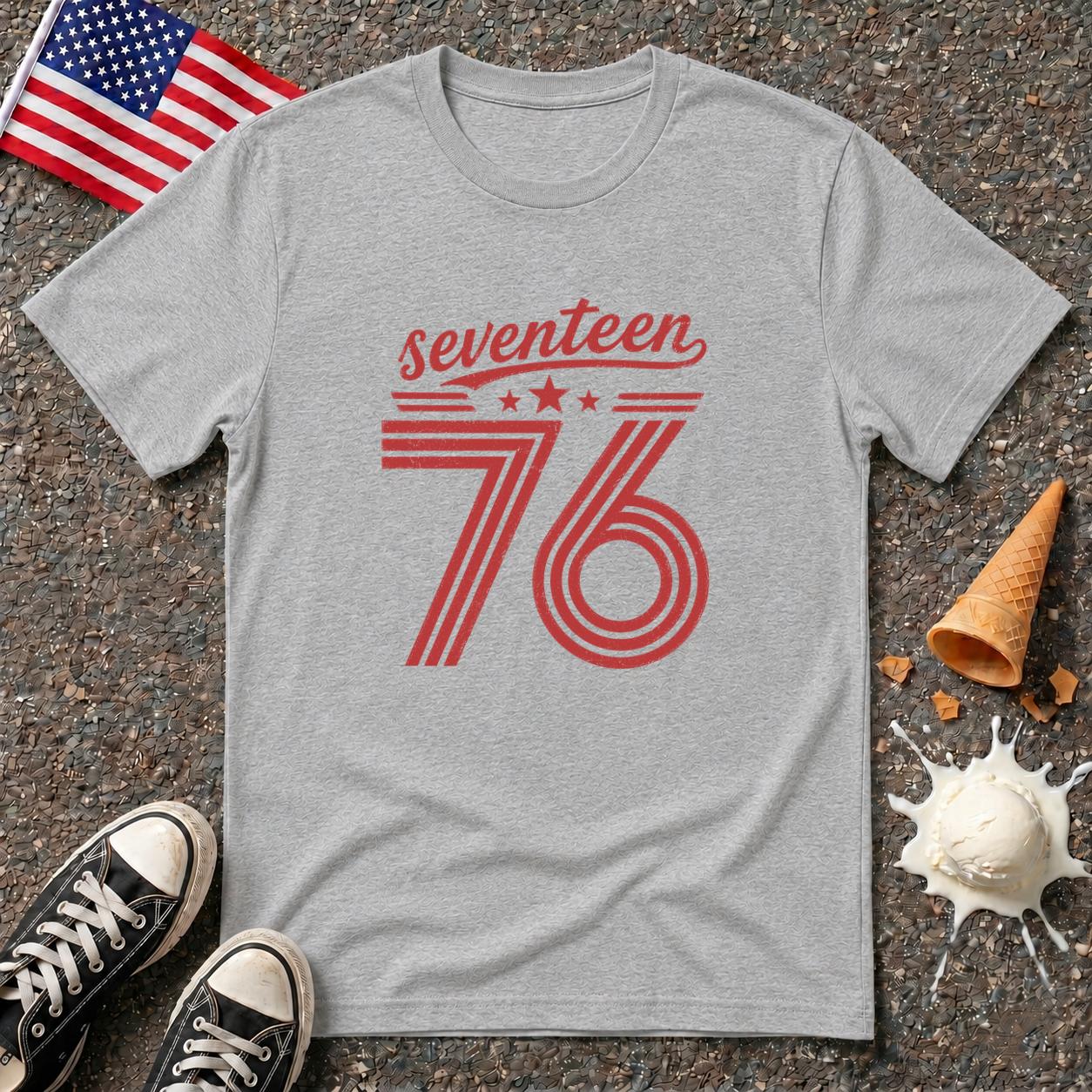 "Seventeen 76" Retro Tee
