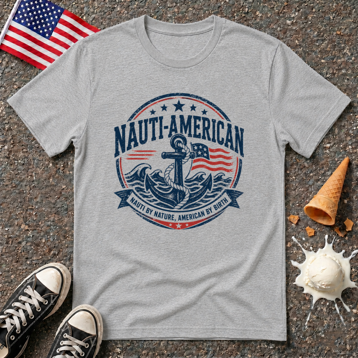 "Nauti-American" Vintage Tee